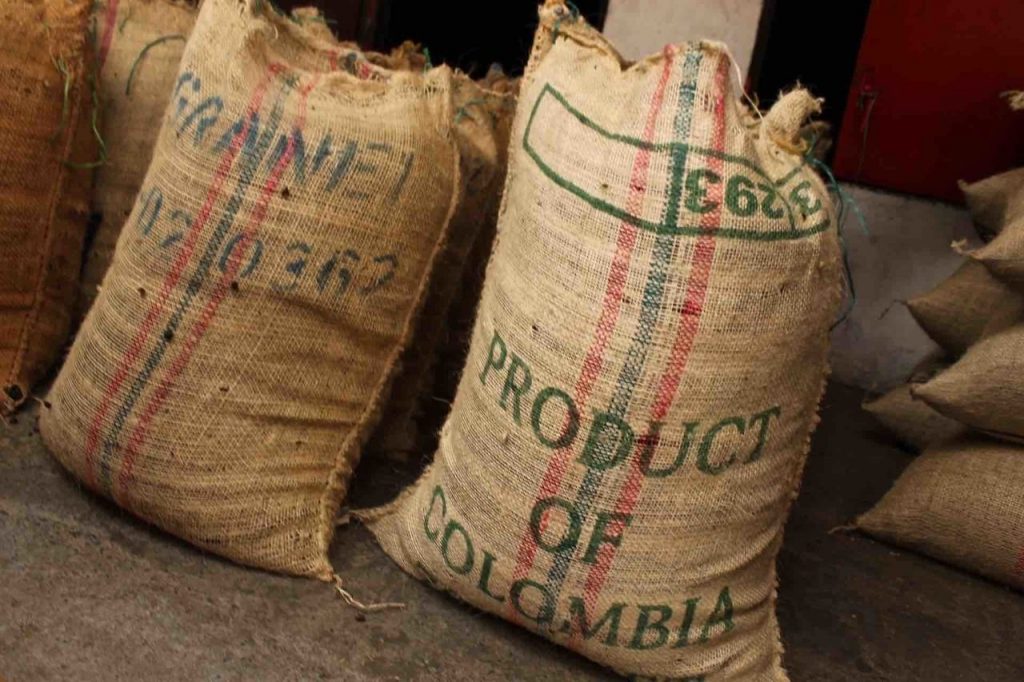 Colombie incontournable, sac de cafe