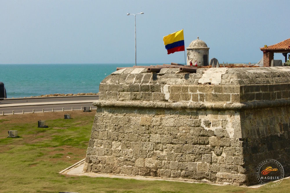 paysage de la colombie, carthagène ville fortifiee