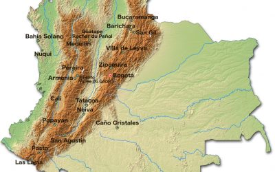 carte détaillée de la Colombie